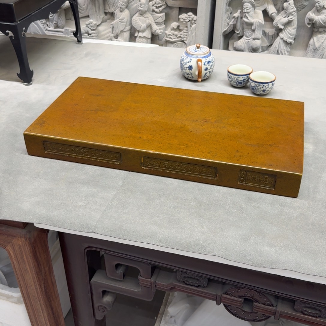 砖雕50-25 老料金砖 古铜色