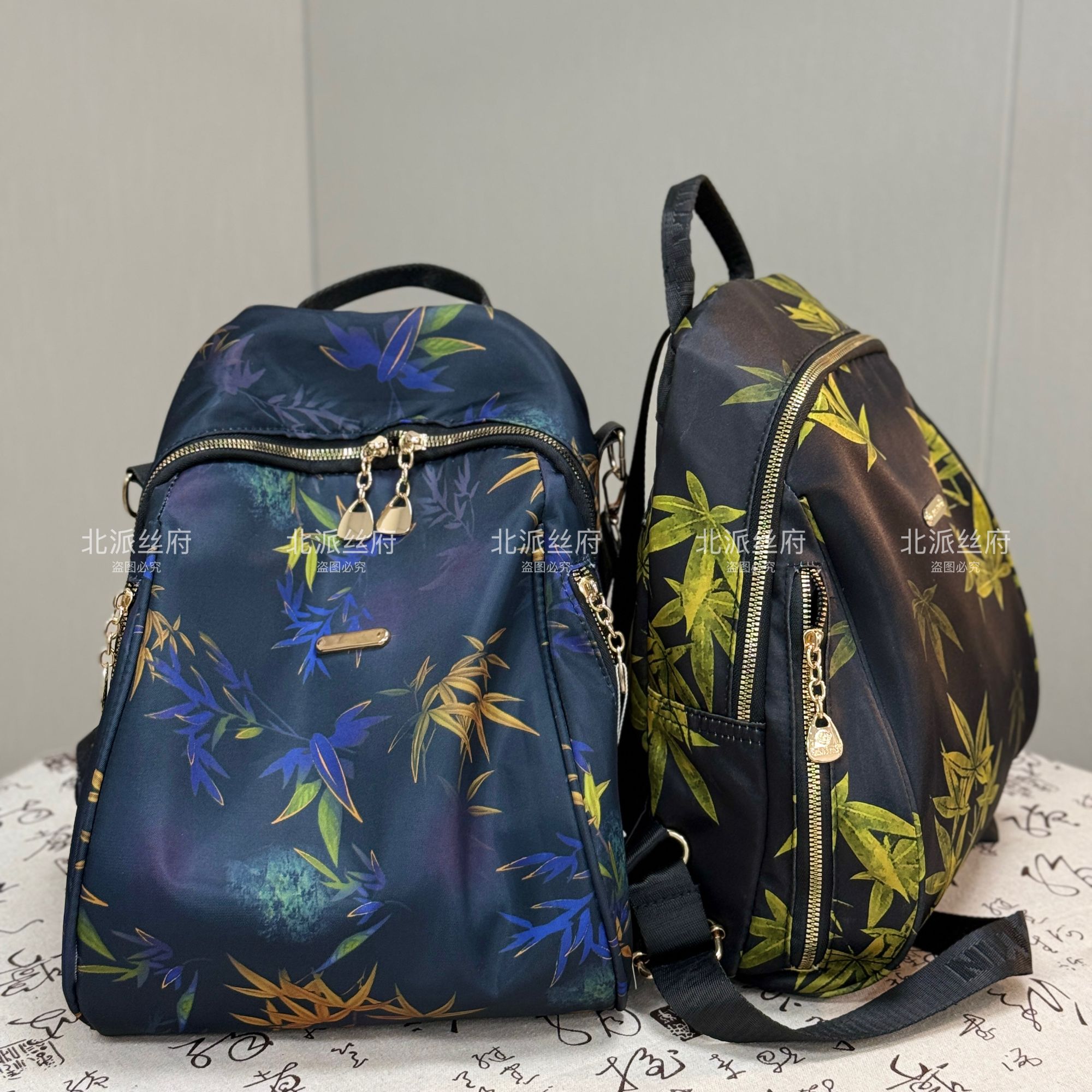 【新中式双肩包】国风双肩包39*35多层拉链实用百搭可调节肩带