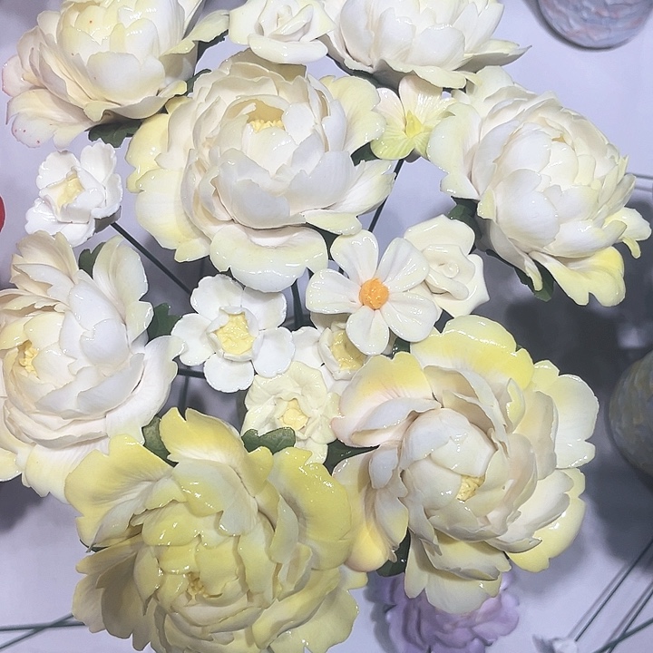 正品直发手工陶瓷花花