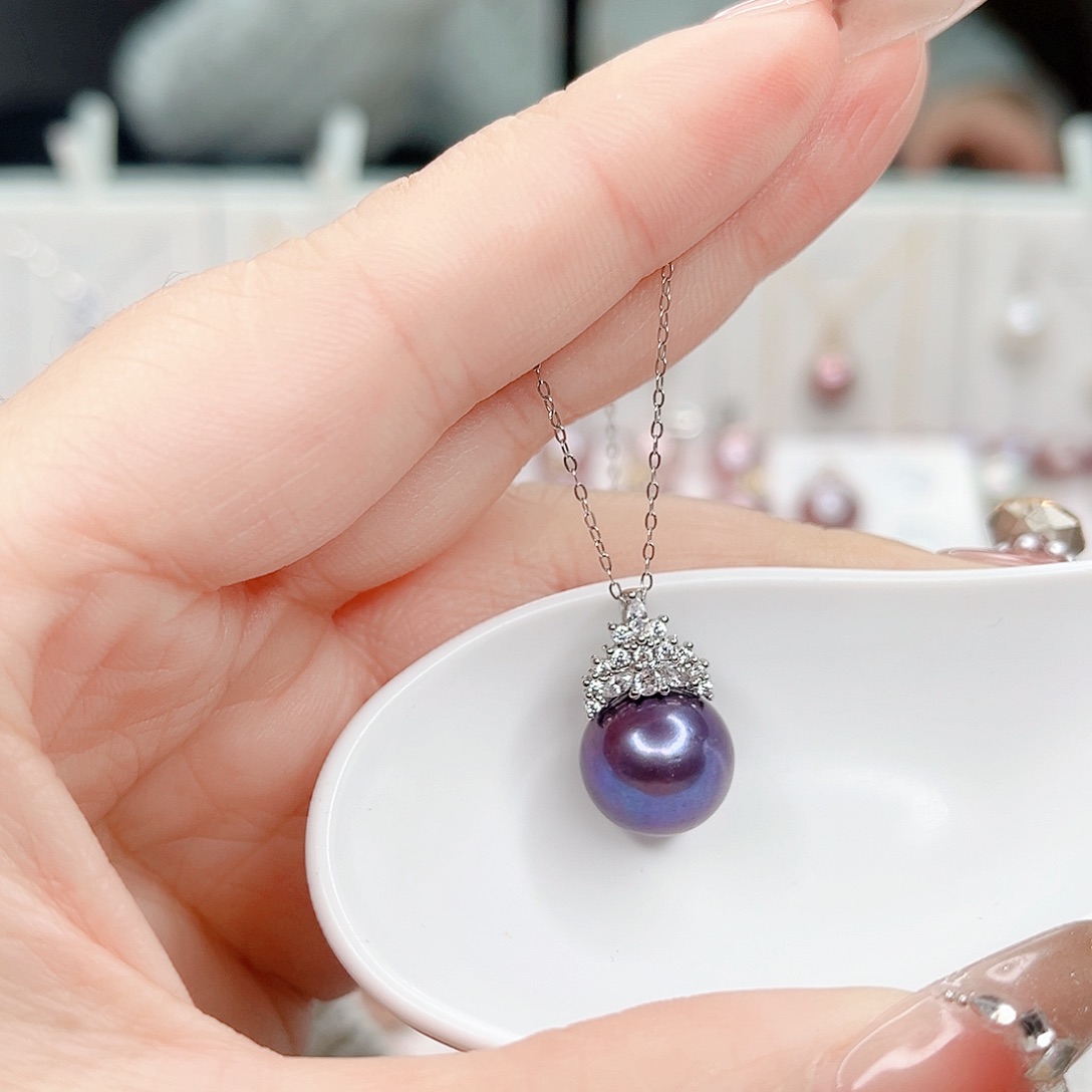 淡水珍珠吊坠(赠链)合金