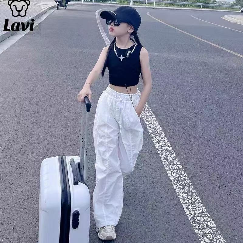 女童高颜值休闲潮款宽松夏季工装裤1077