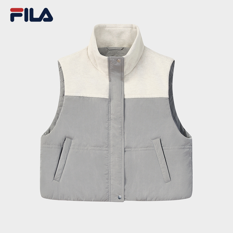 Fila/斐乐秋冬新款女士户外运动保暖棉服马甲休闲百搭
