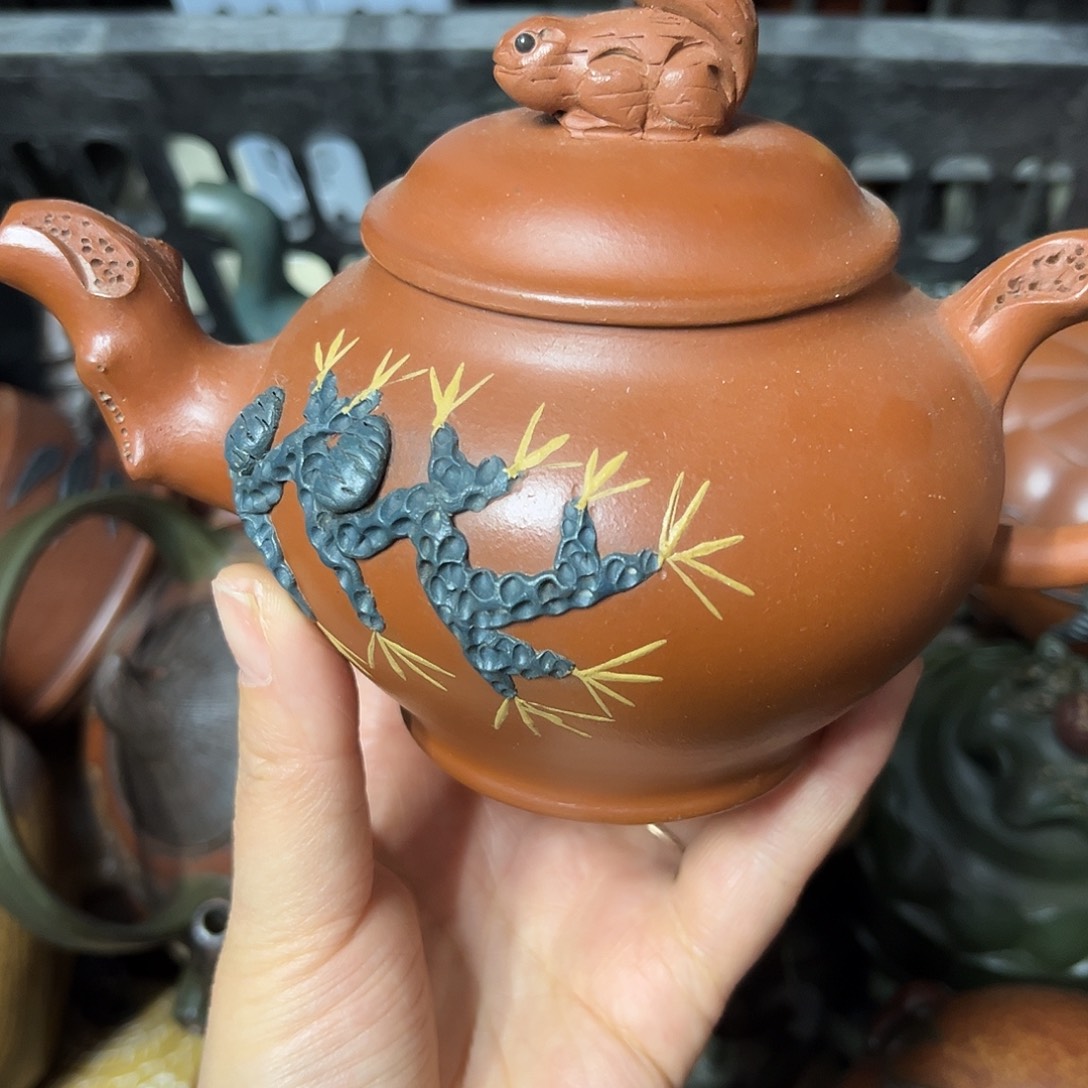 拼配泥茶壶紫砂壶泡茶300