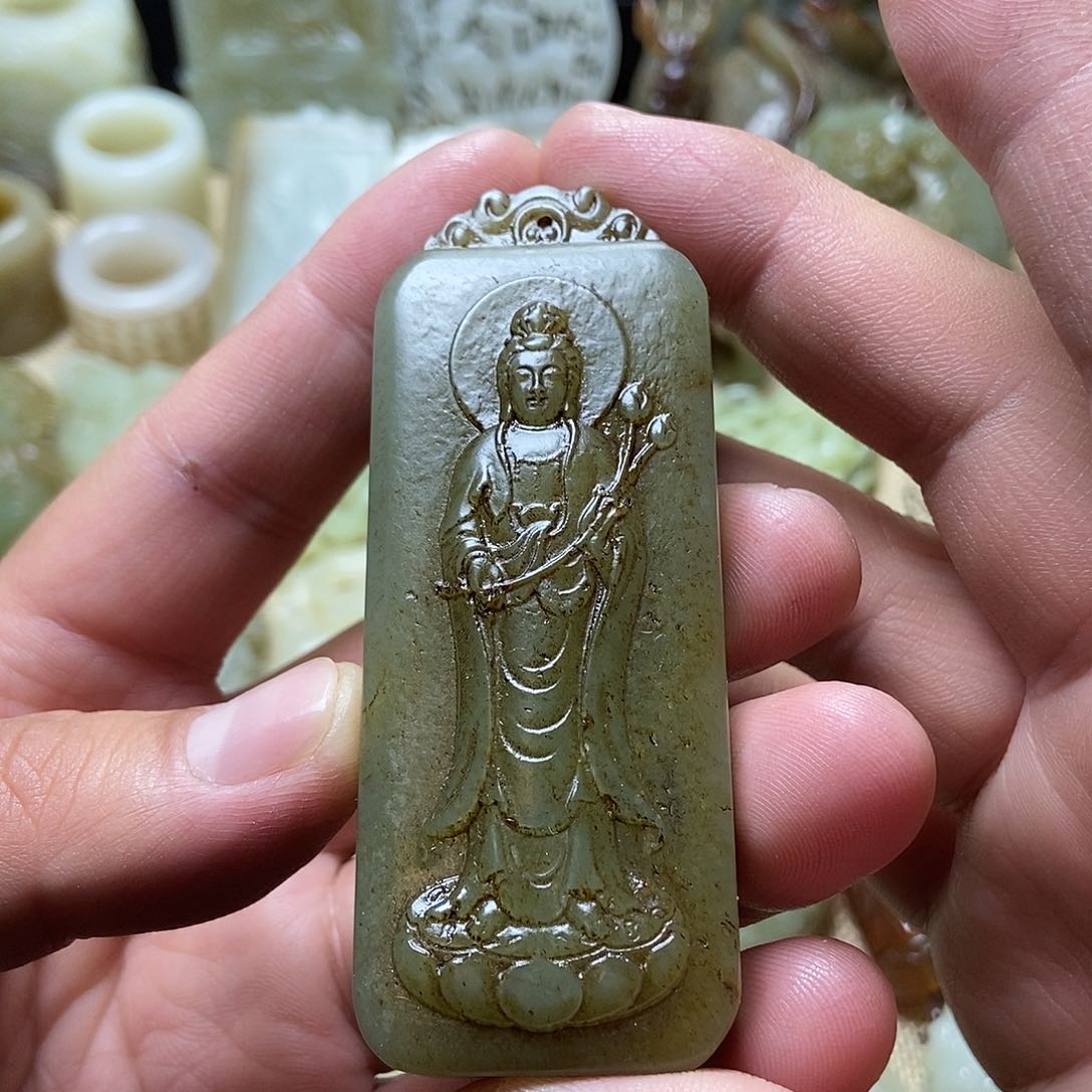 和田玉挂件未镶嵌