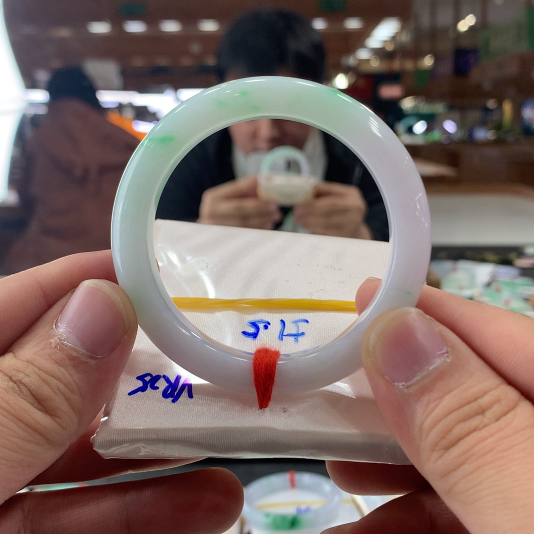 翡翠未镶嵌手镯天然a货翡翠手镯正圈51.5