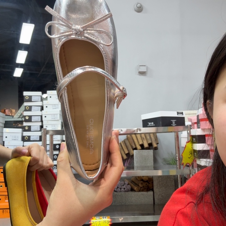 鱼嘴鞋银色39393939