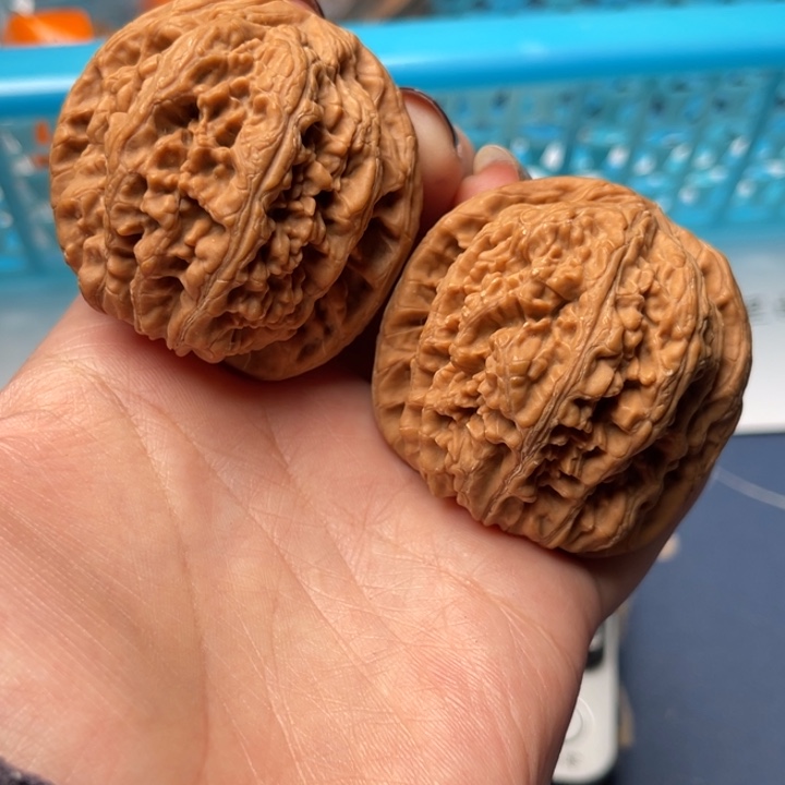 文玩核桃把件粗筋45