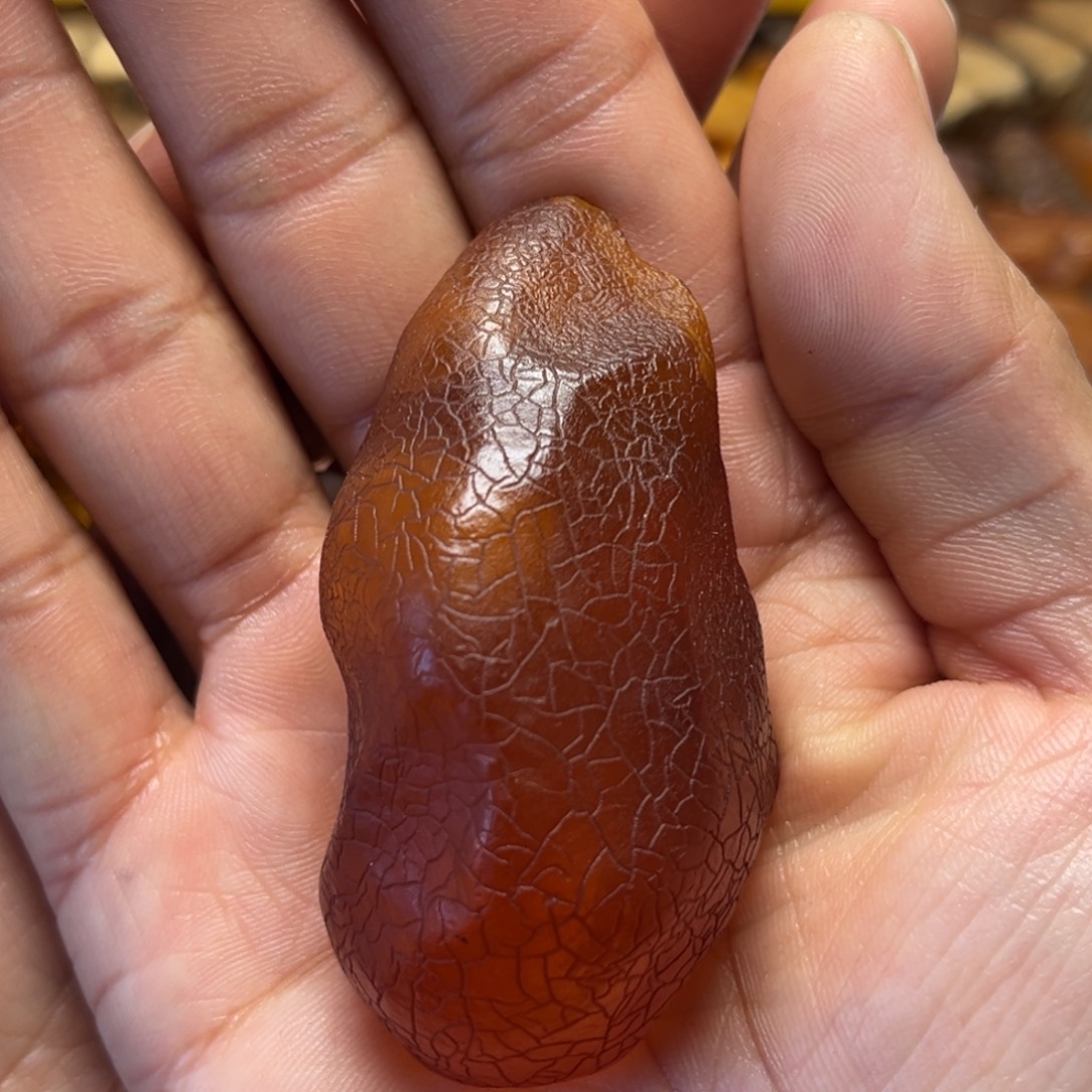 定制琥珀未镶嵌蜜蜡定制随型手把