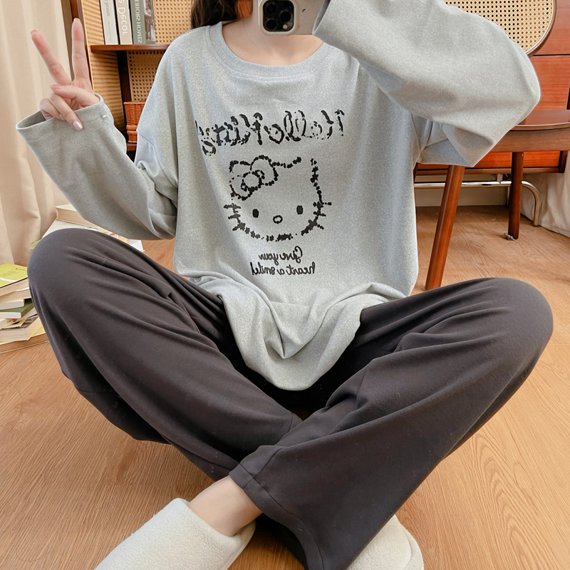 大码家居服套装冬保暖男女士同款胖mm宽松加肥200斤德绒长袖睡衣