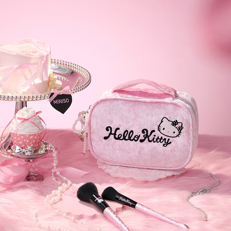 Hello Kitty闪闪派对联名系列-多功能收纳包&名创优品