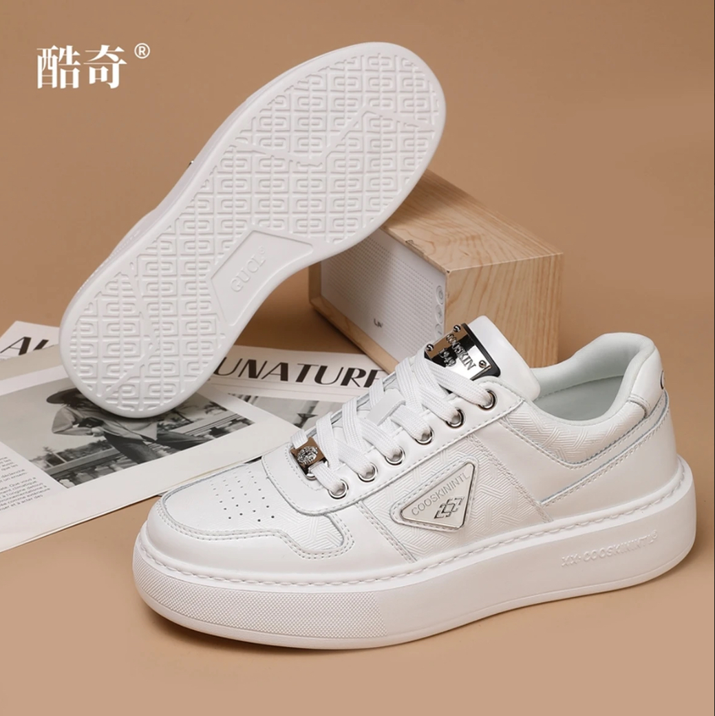 【专柜高定】GUCL休闲皮鞋秋冬季新款男士时尚百搭轻奢潮流KQ6738