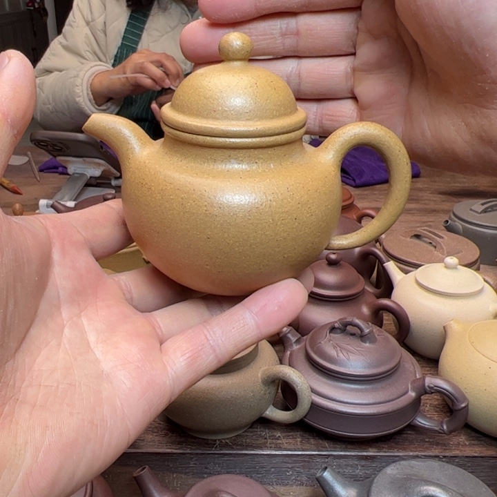 段泥茶壶黄金段泥半手精工制作多球220c c