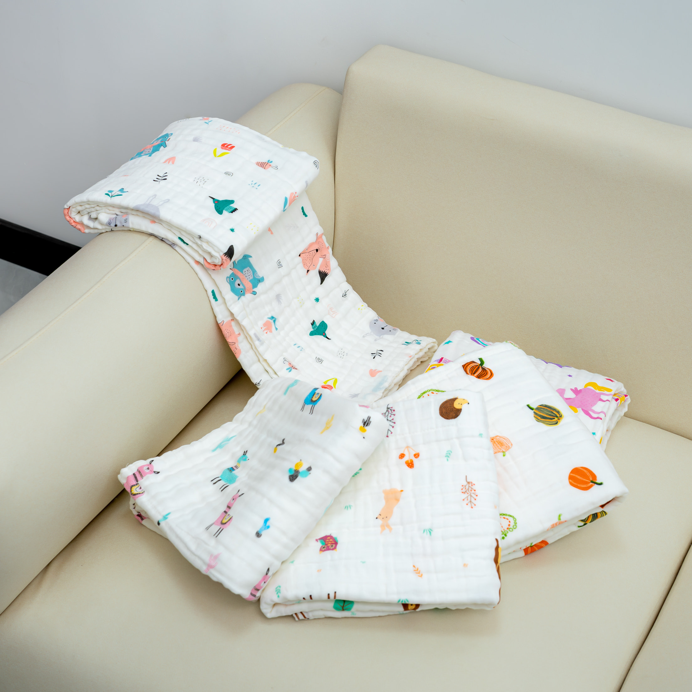 【京会社】纱布直角童被110*110不挑花色