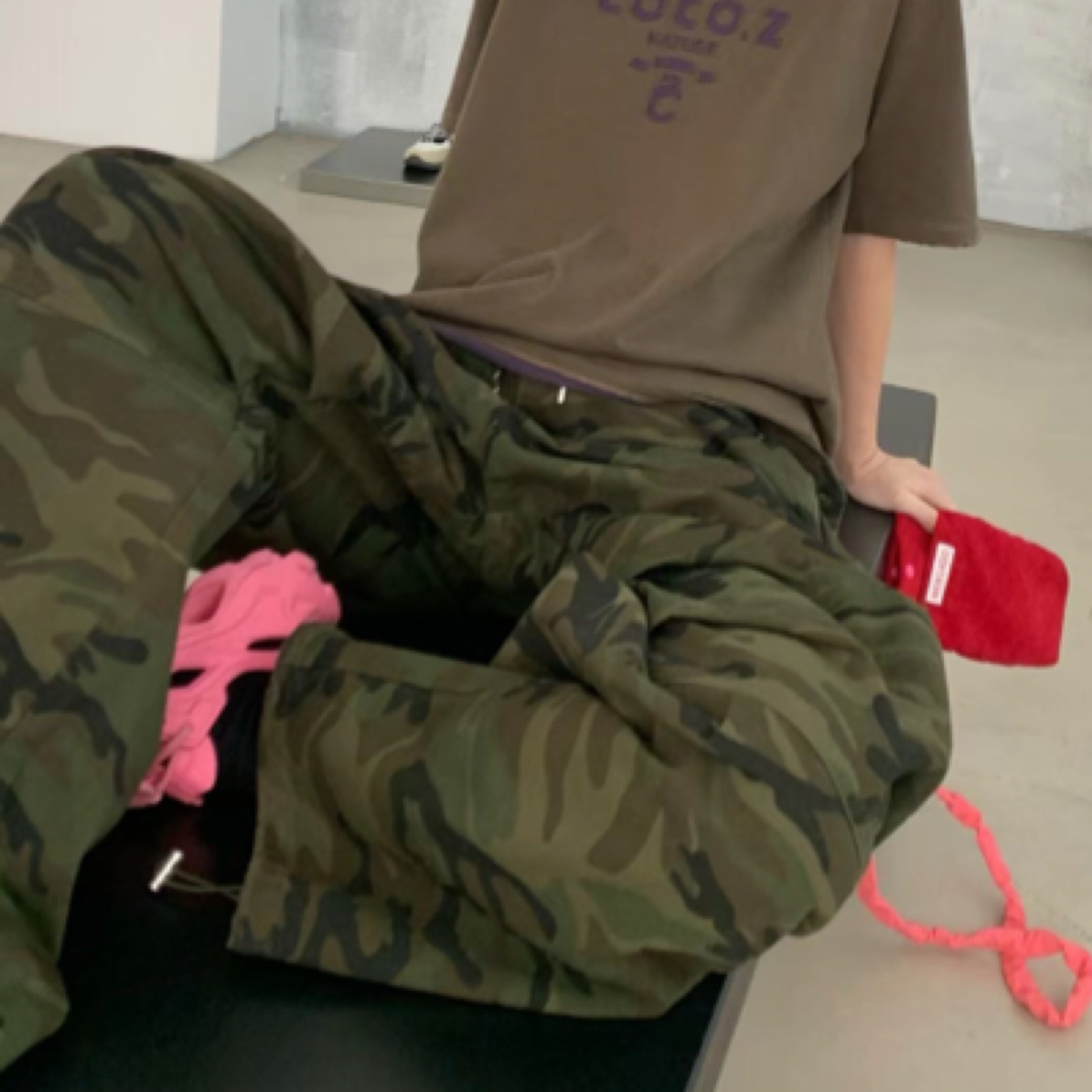 早春款 重工欧货迷彩痞帅工装裤