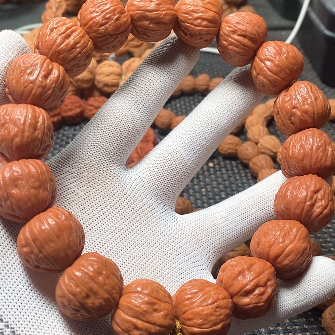 手串文玩核桃凹底磨盘手持