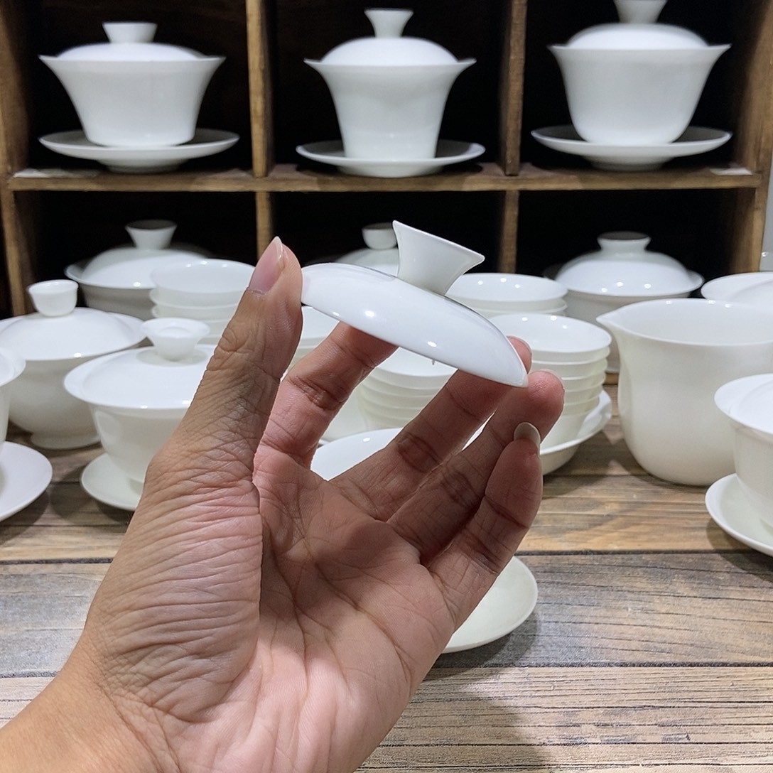 @***琼骨瓷3.0盖碗盖子一个