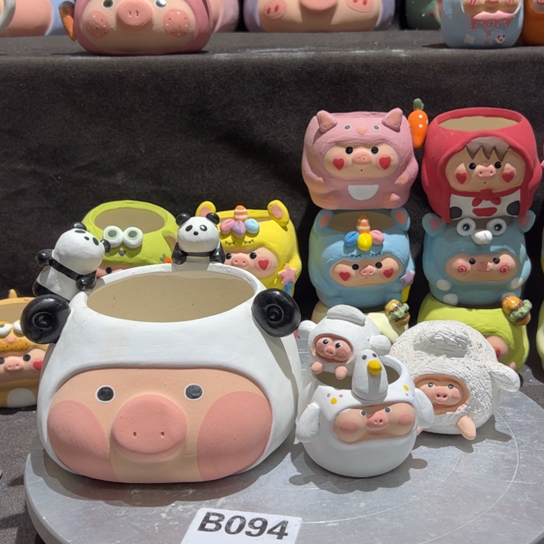 陶瓷手工多肉花盆微瑕