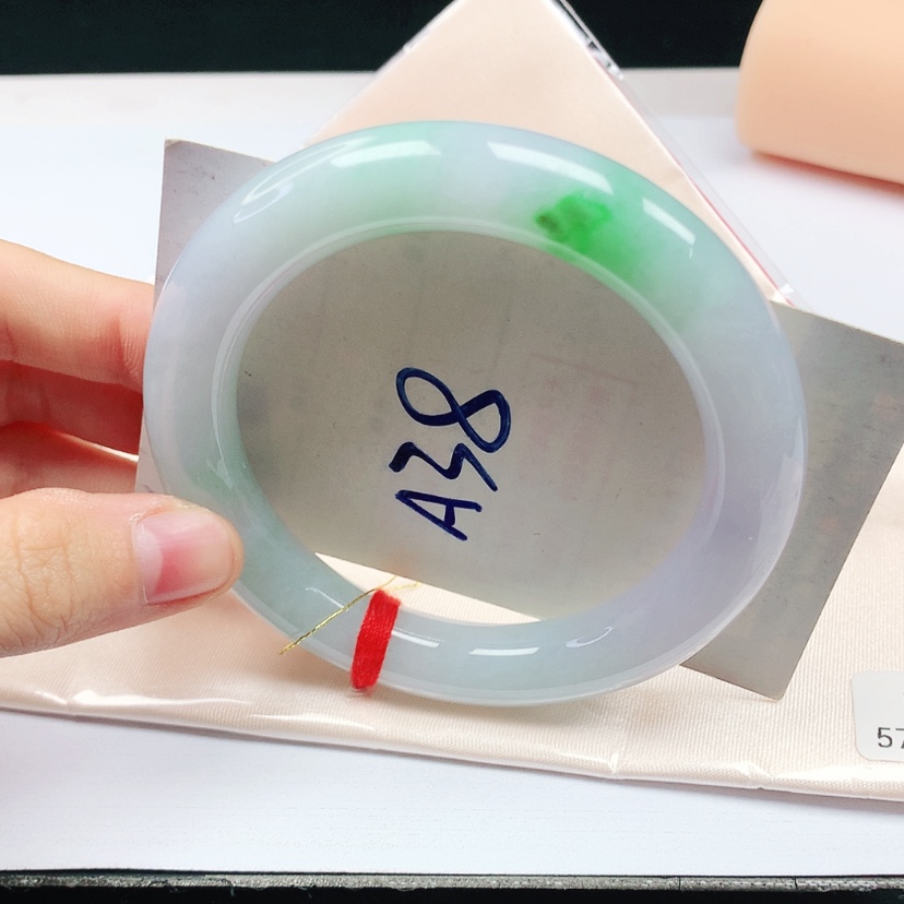 【闪购商品】翡翠手镯（圆镯）未镶嵌天然缅甸a货手镯57