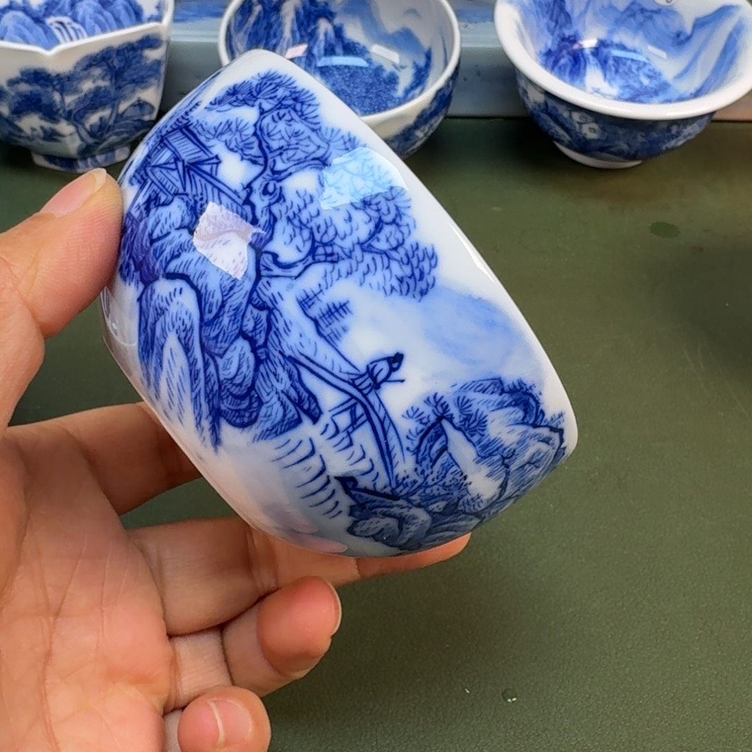 陶景德镇纯手绘茶具圆圆233