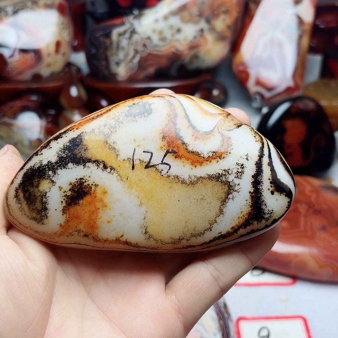 玛瑙/玉髓珠宝奇石银S925镀金镶嵌人**途