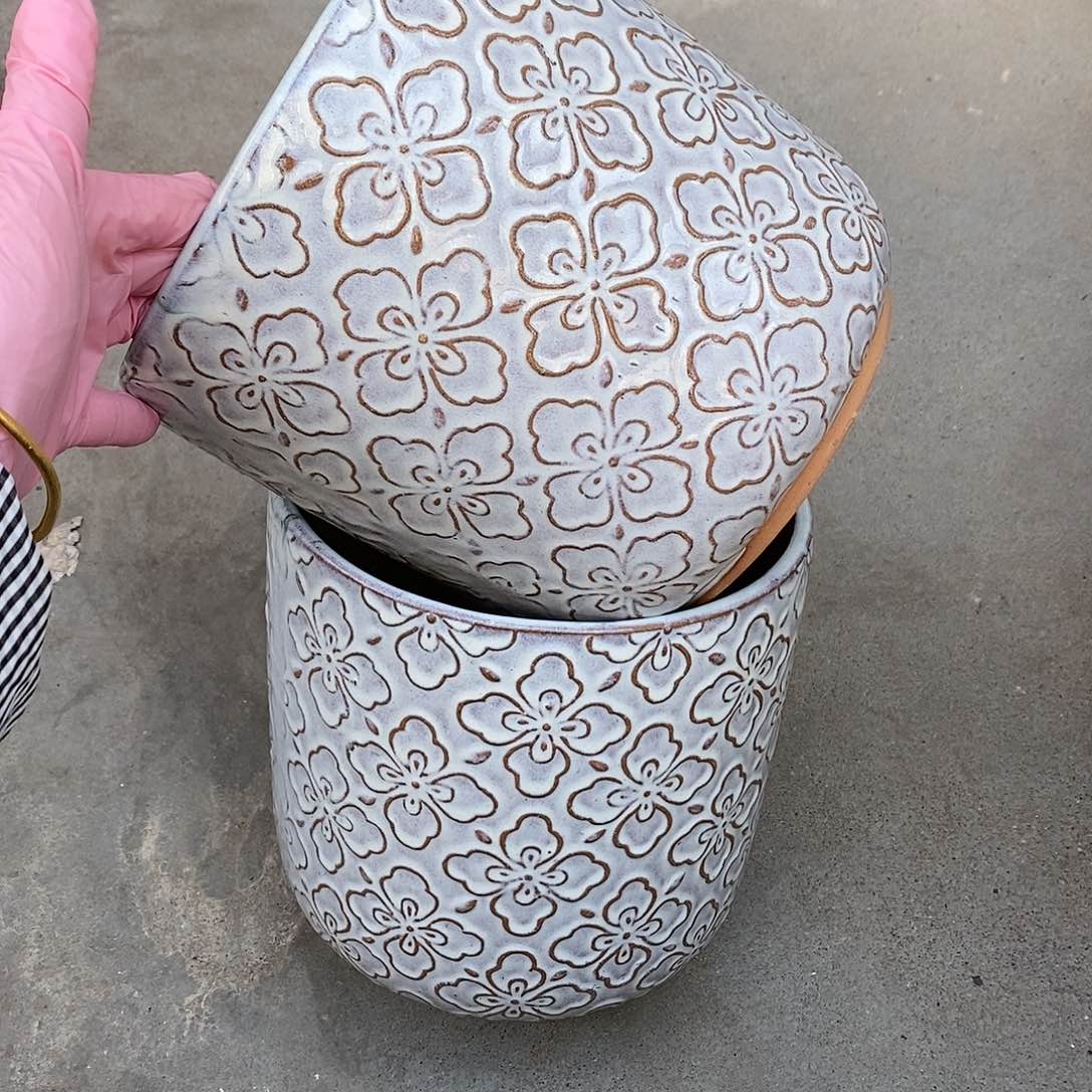 紫砂花盆口20高20福利