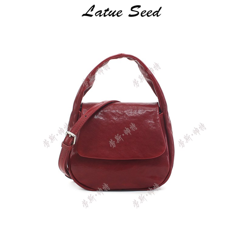 【B919会所58·小圆包】210*65*195新品简约潮流ins女包24282-红色