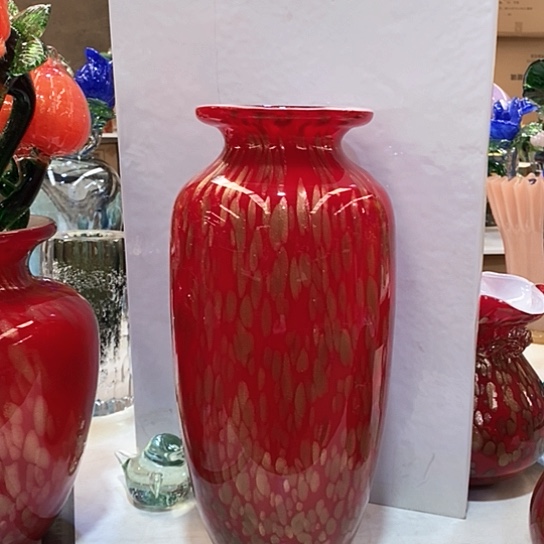 琉璃花瓶高39厘米口径9厘米