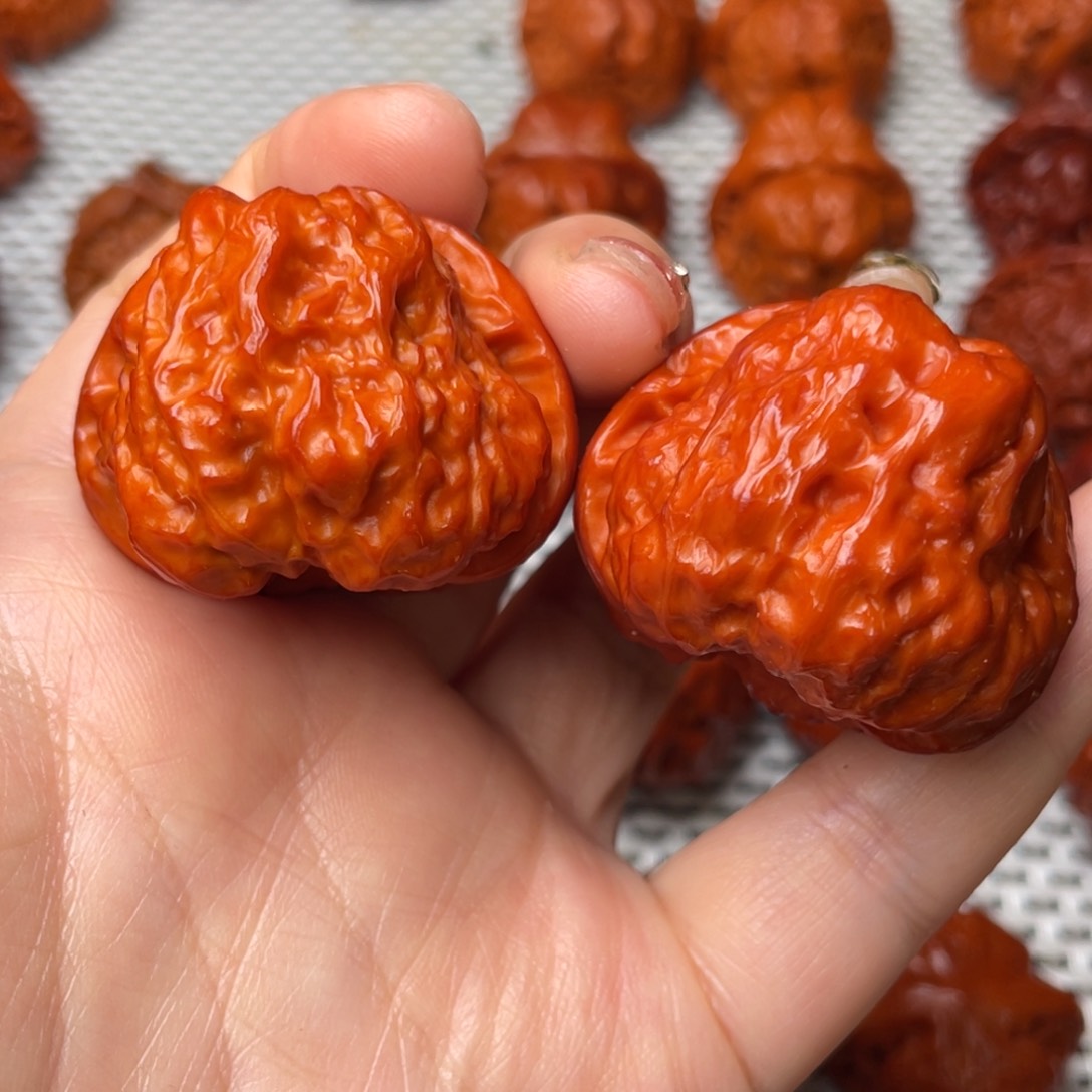 桃核吊坠文玩核桃 手把件 蛤蟆头 39