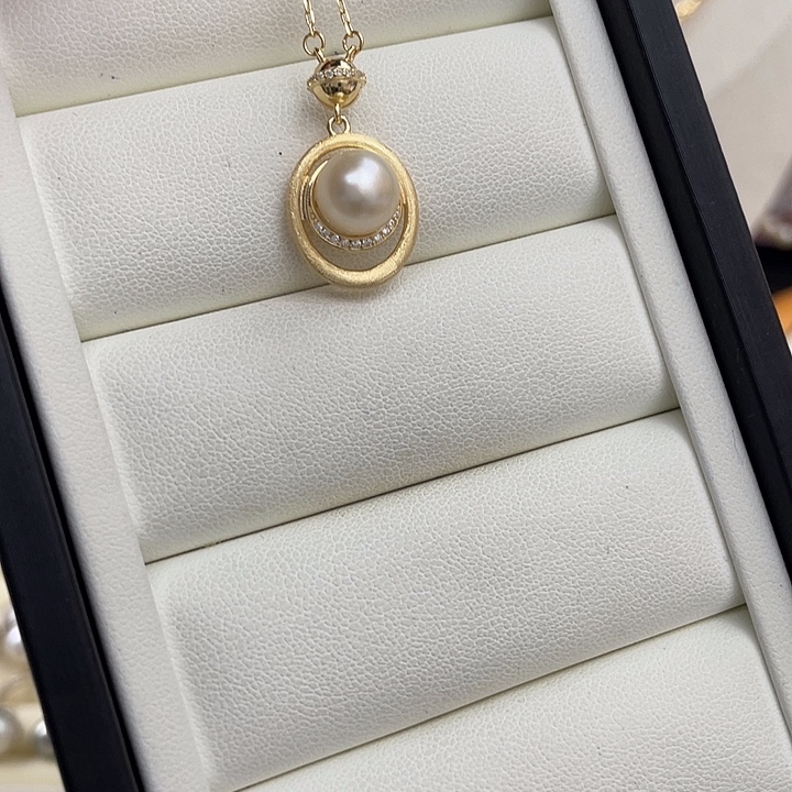 颈饰海水珍珠银S925镶嵌