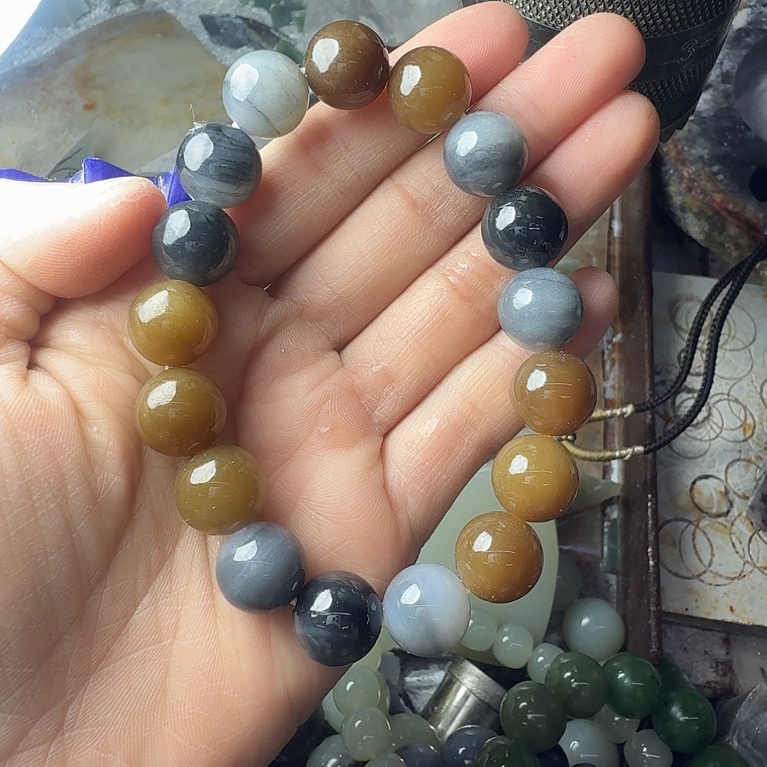 和田玉未镶嵌手链