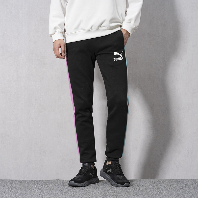 彪马新款男裤T7运动休闲长裤户外经典针织裤正品男子日常裤