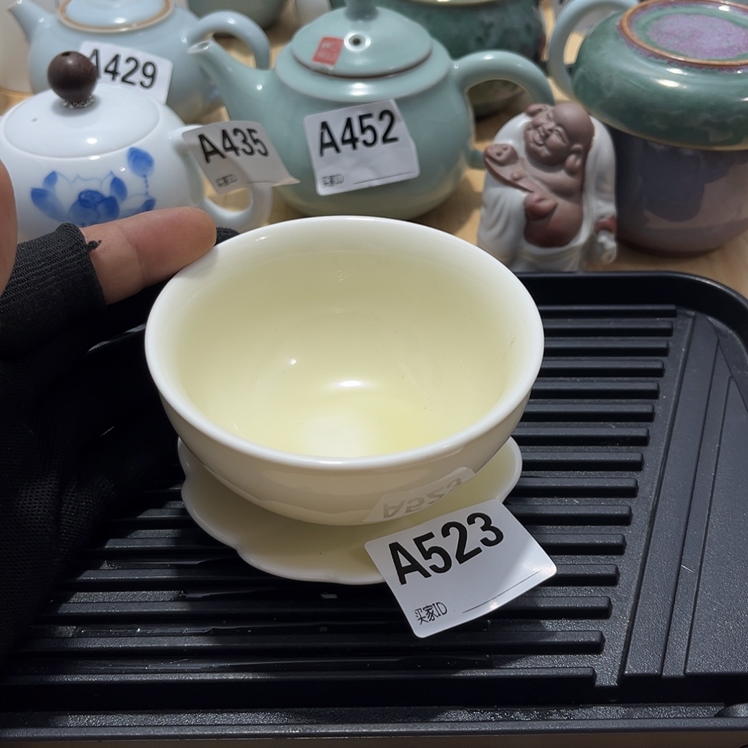 瓷片茶摆件工艺品摆件666