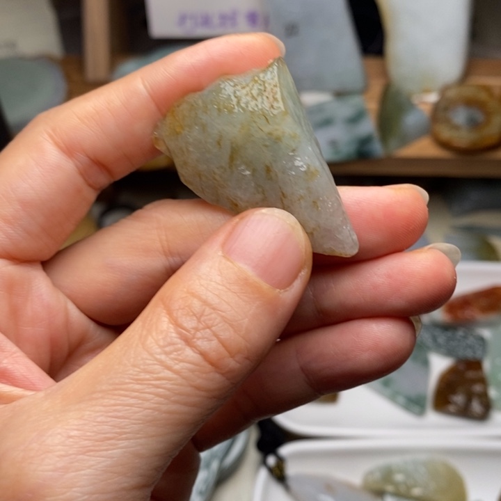 翡翠未镶嵌颈饰天然