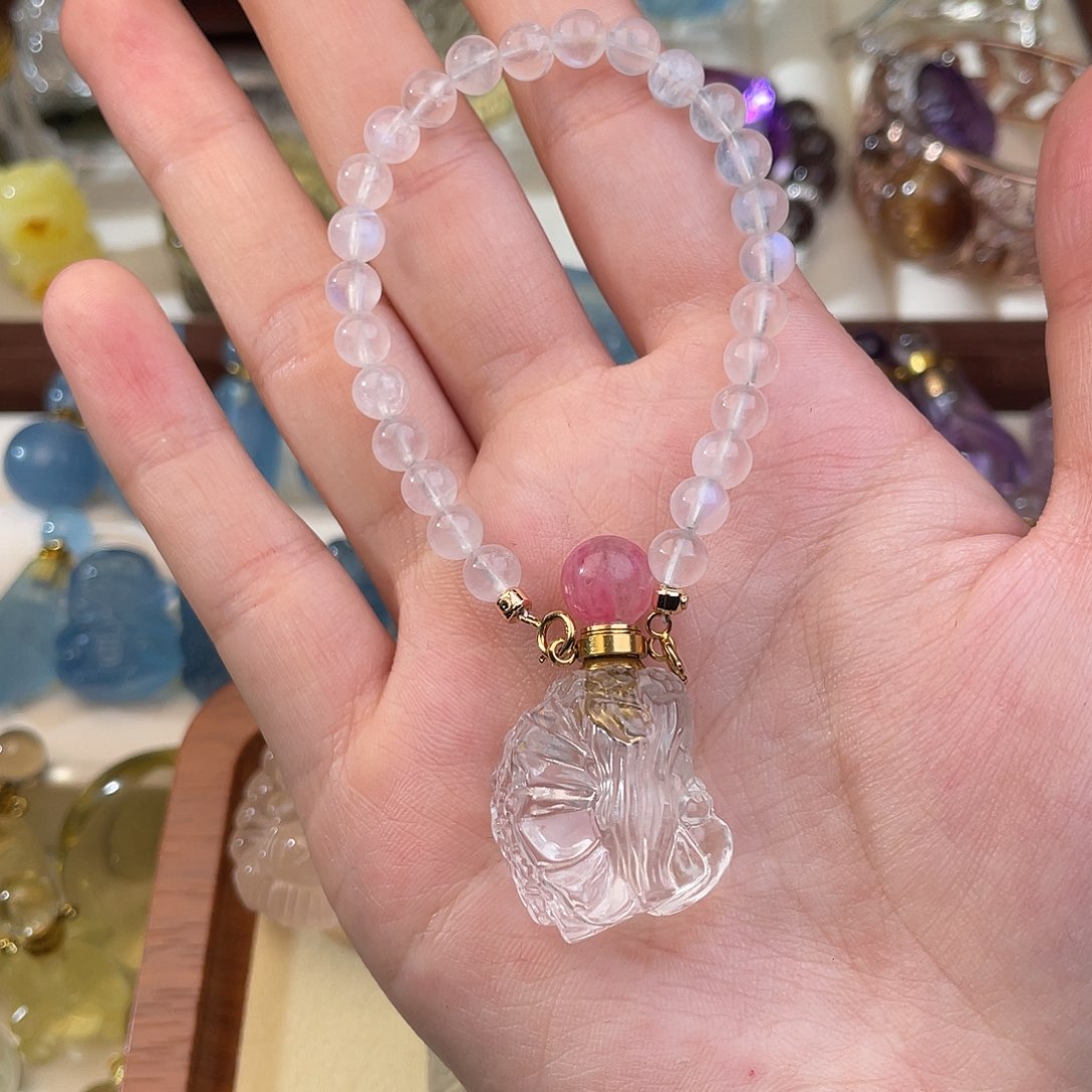 水晶颈饰未镶嵌玄*天然水晶吊坠788