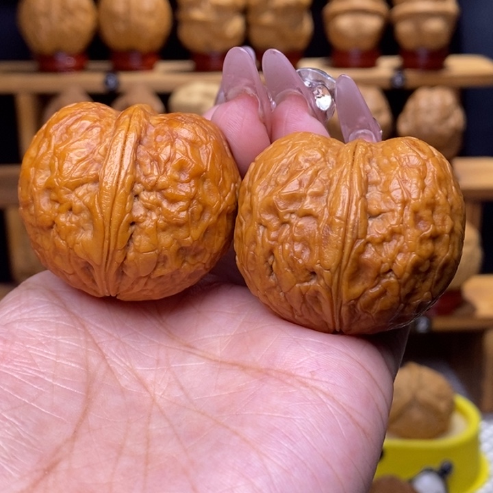 文玩核桃把件寿星元宝16号40尺