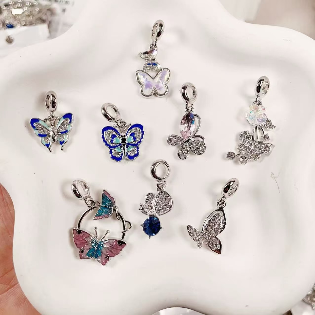 铜吊坠 （直播）纯吊坠~手工DIY配饰编制项链手链吊坠