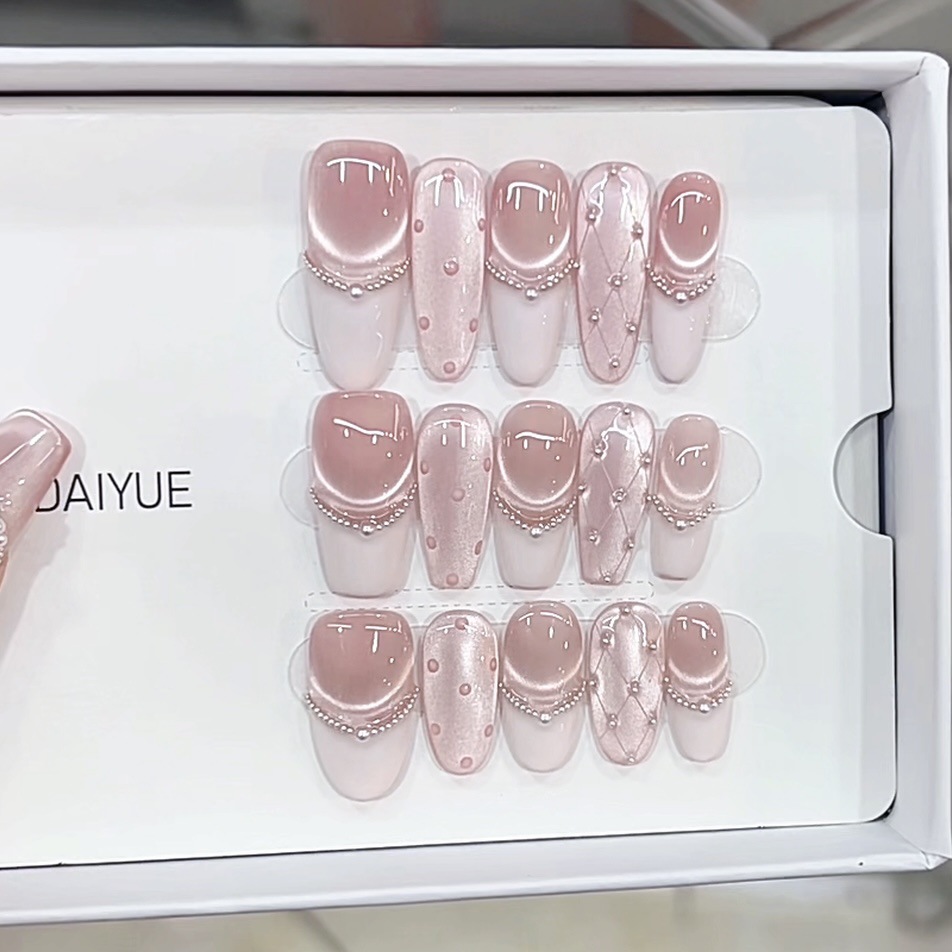 3000 NAIL “miumiu小香”设计师高定原创纯手工高级猫眼显白穿戴甲