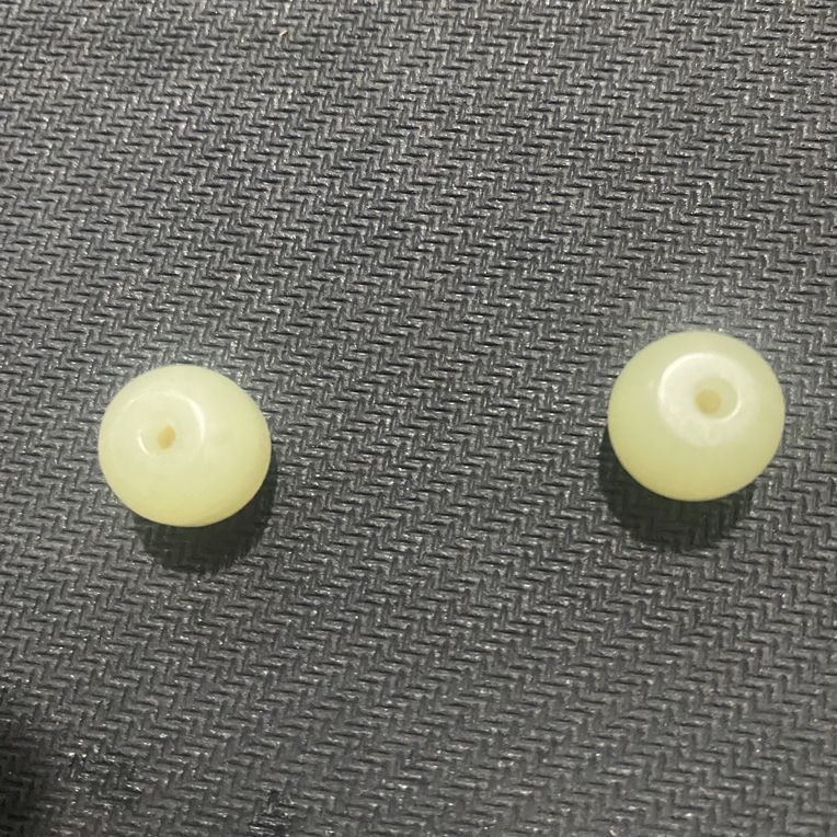 和田玉青白玉苹果珠