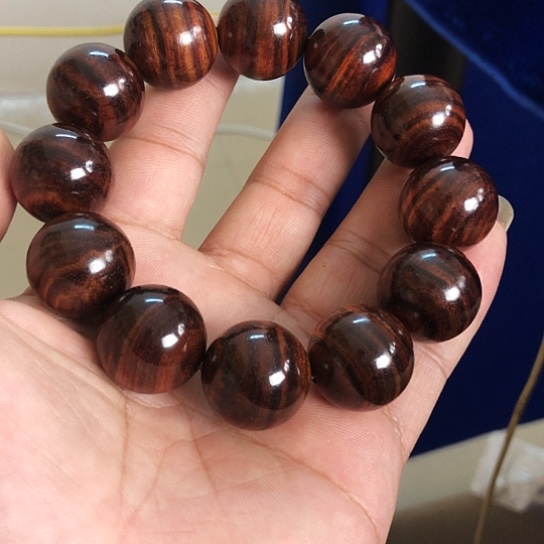 海***丝黄花梨/降香黄檀手串/手链2.0紫油梨手串