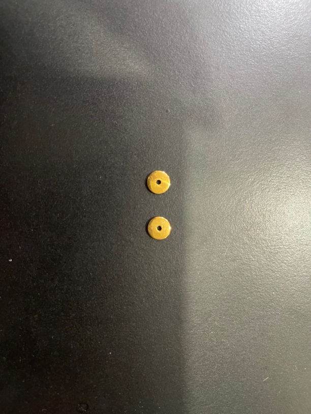 【黄金女一号】18k 8mm厚隔片 一对 2片