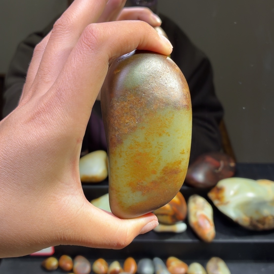 和田玉未镶嵌挂件370.9