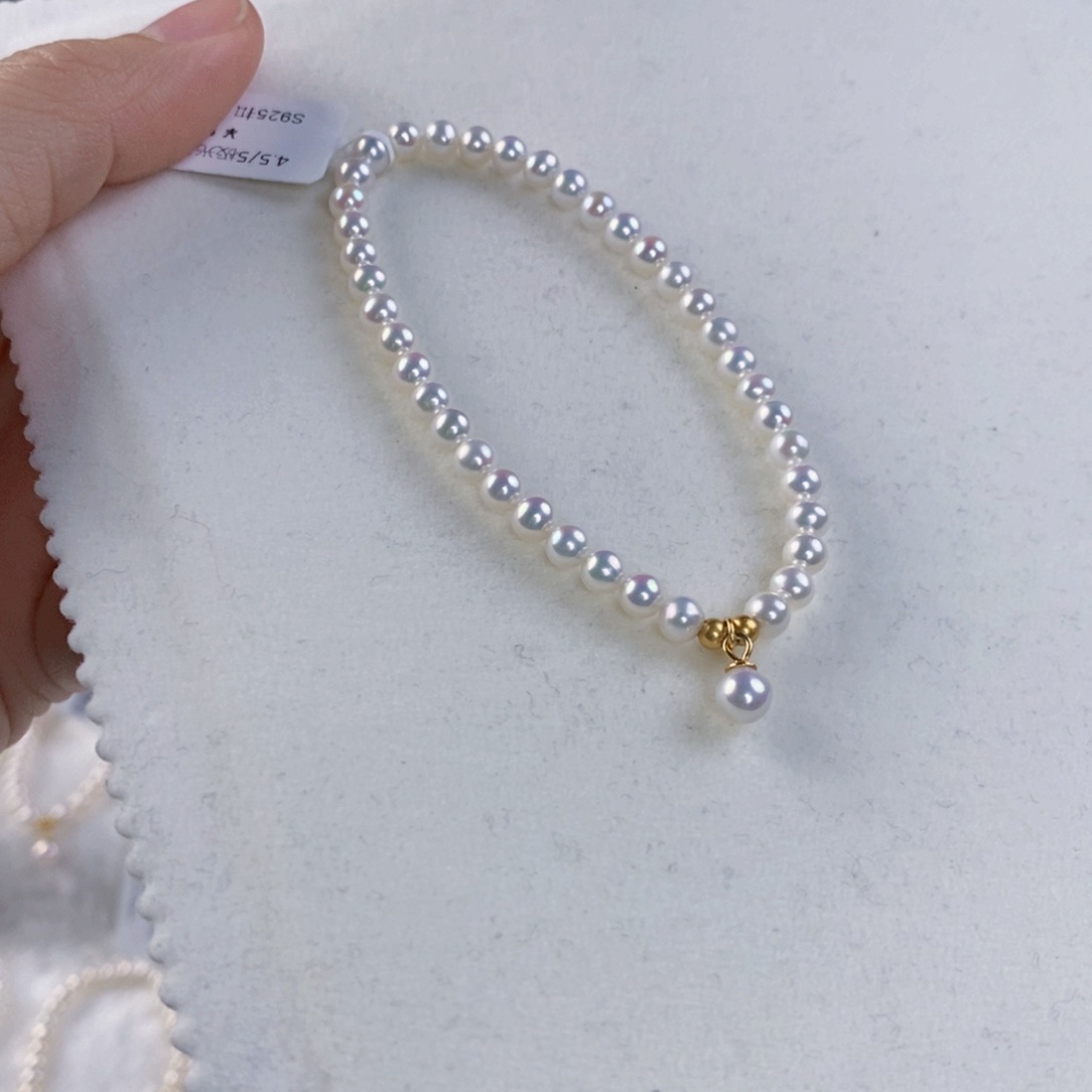 淡水珍珠手绳银S925镶嵌