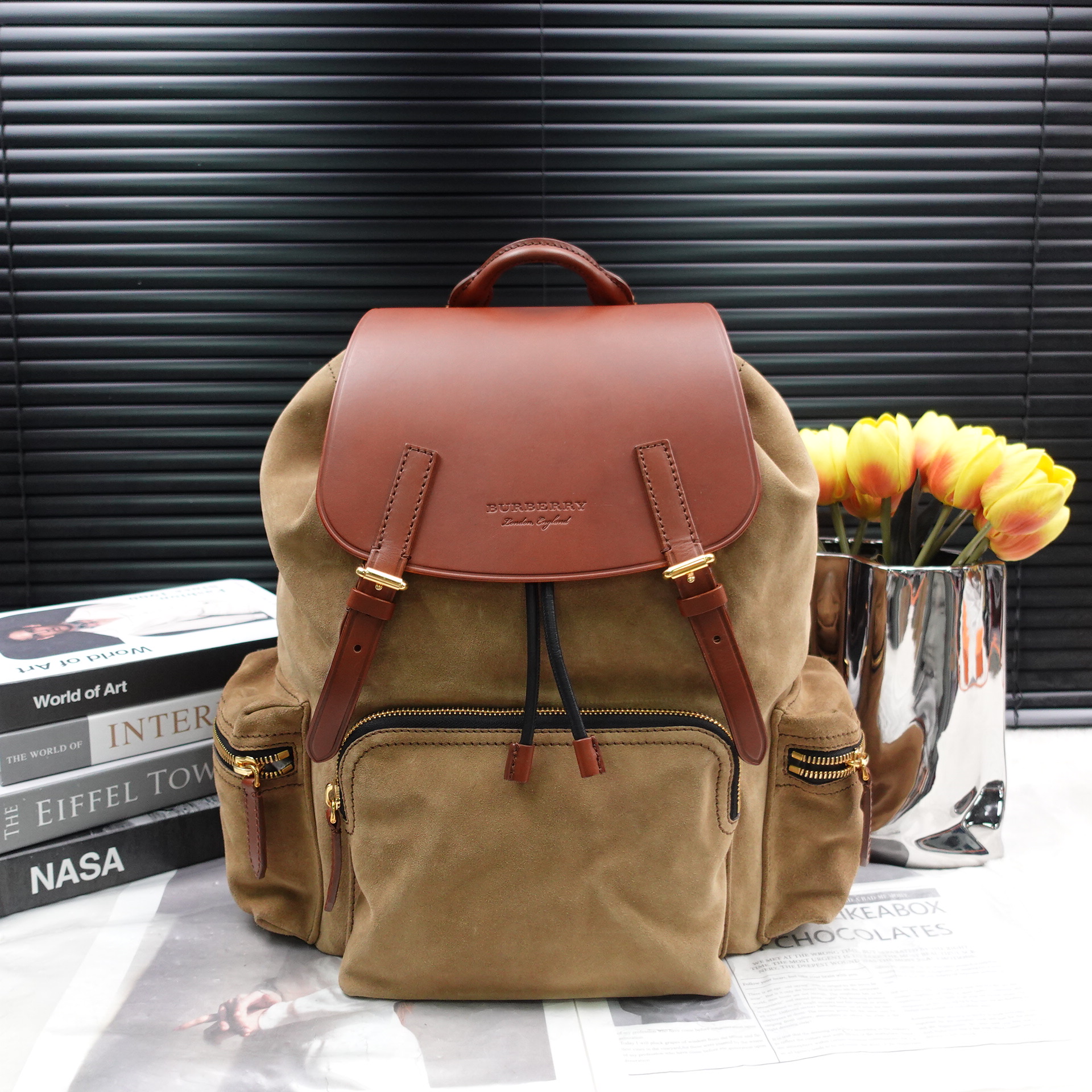 95新 BURBERRY/博柏利 双肩包/T10319314