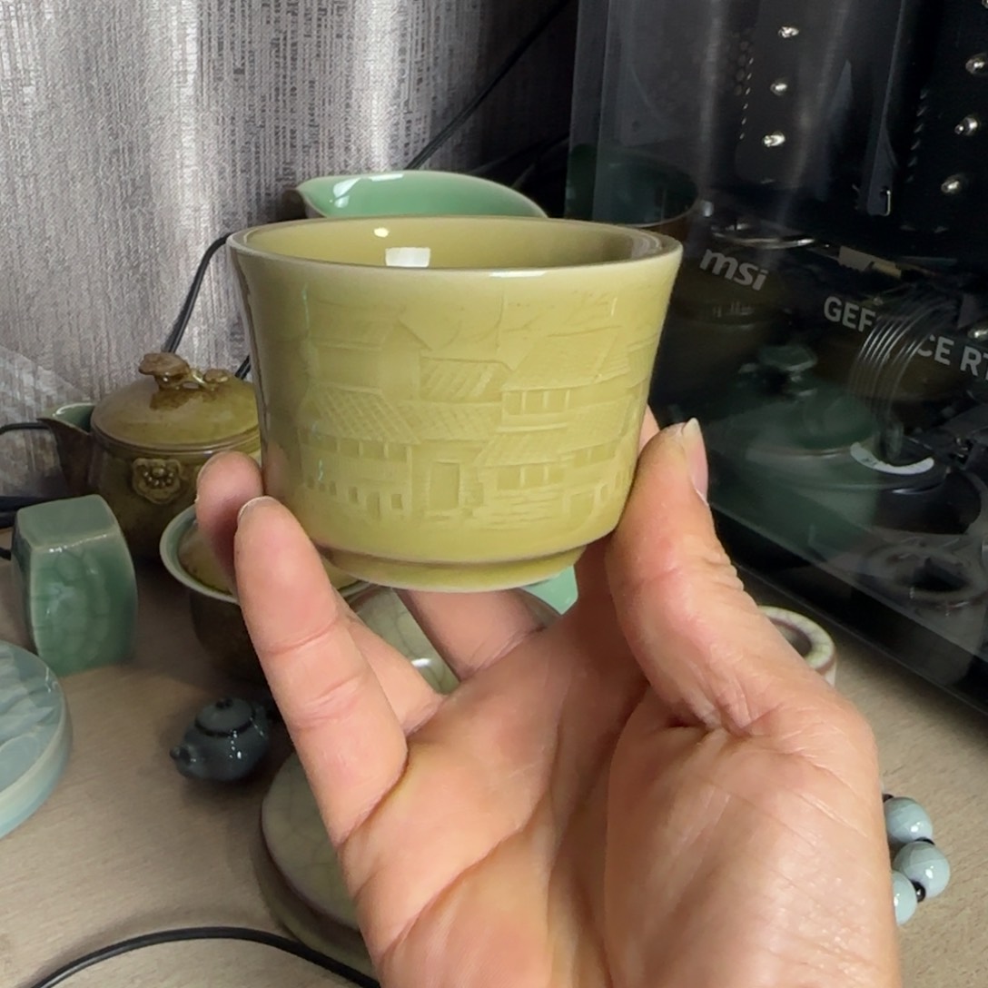 小金茶器青瓷茶具