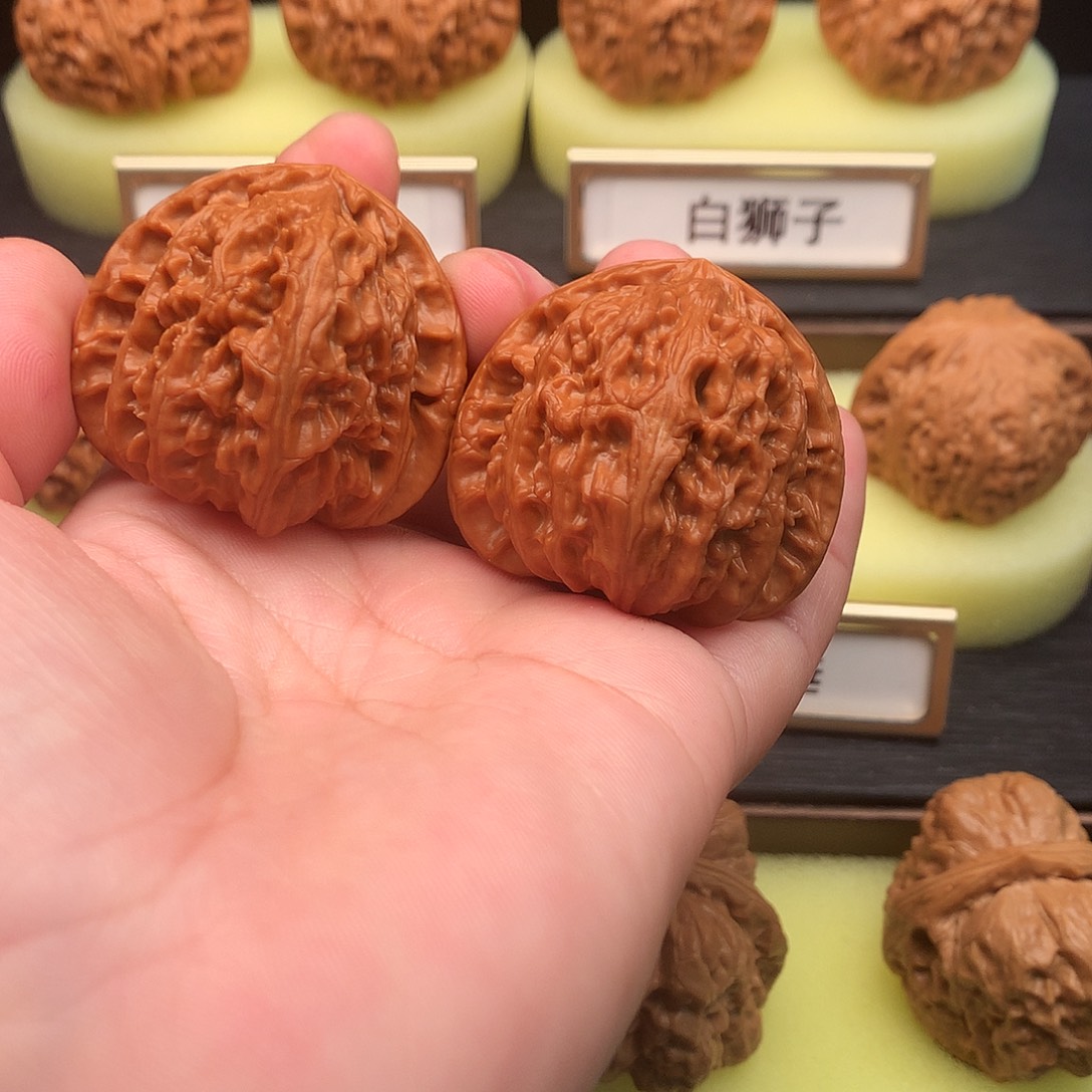 吊坠文玩核桃759号三角白40