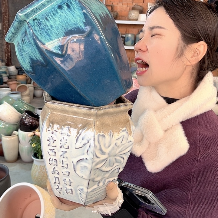 正品口16高20花盆……