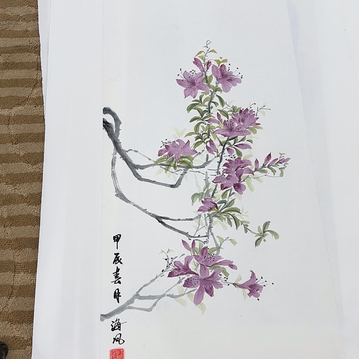 国画花鸟的翅膀是