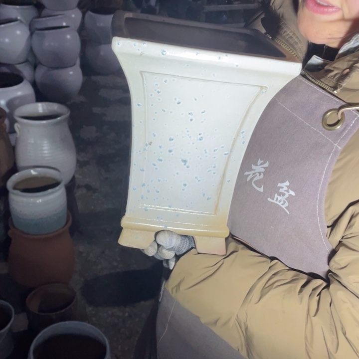 紫砂花盆口20高27正品正品