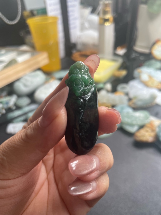 天然翡翠A货达摩