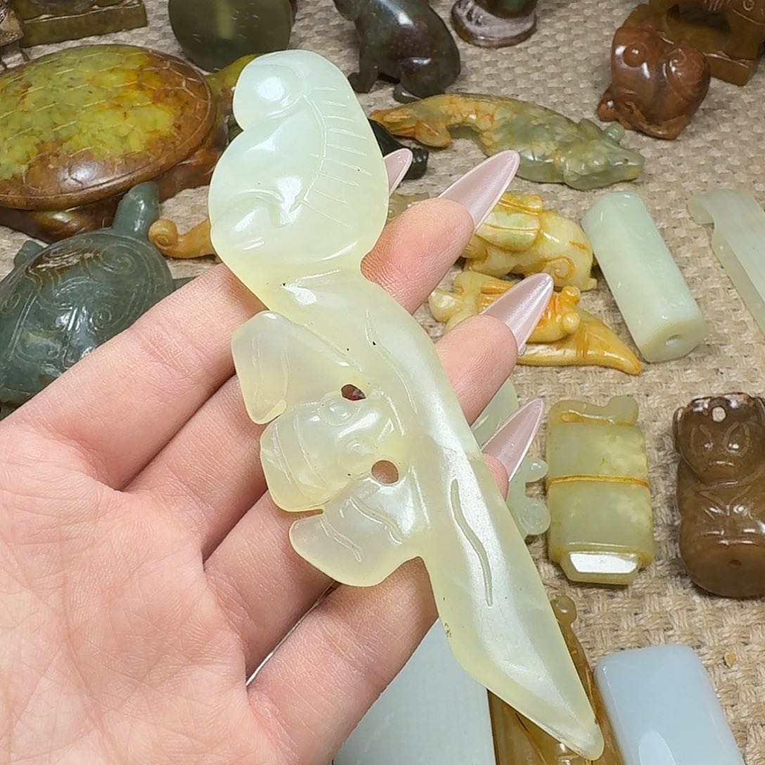 白玉菩提吊坠挂件